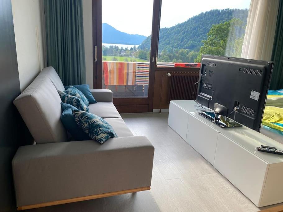 Schoene Ferienwohnung Mit Wolfgangseeblick ストローブル エクステリア 写真